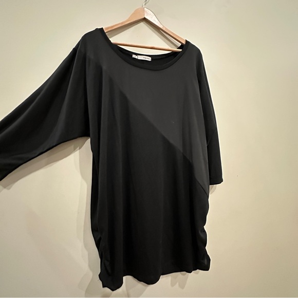 Maurices 2x 3/4 sleeve two tone black top - Picture 3 of 6